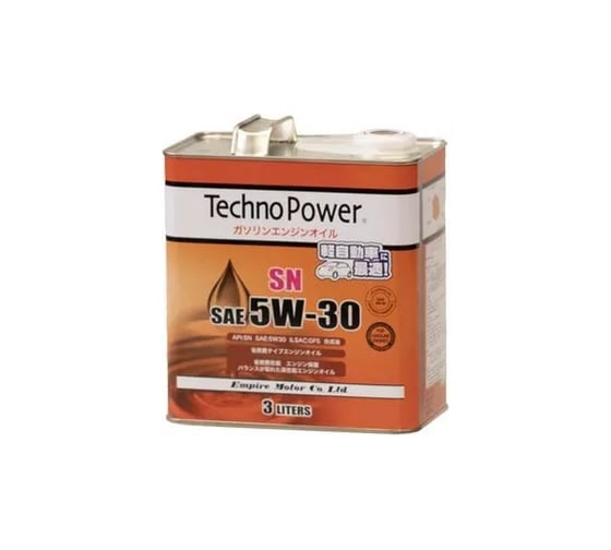 Моторное синтетическое масло Techno Power SN 5W30 3 литра TP-L3104