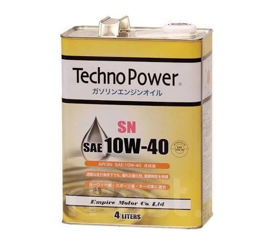 Моторное масло Techno Power синтетическое, SN, 10W40, 4 литра TP-L4106 1