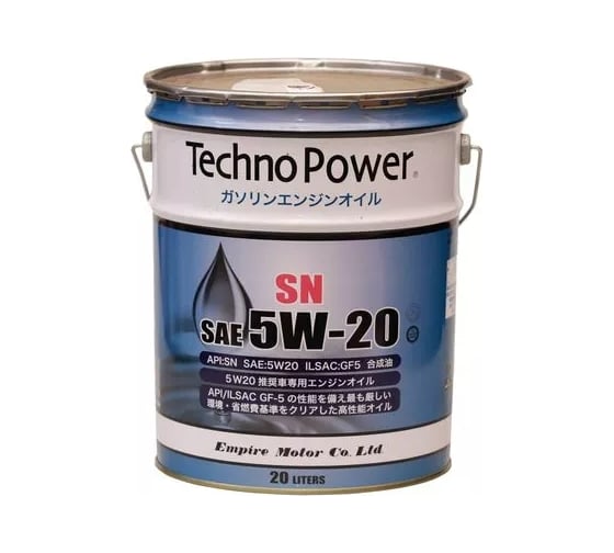 Моторное синтетическое масло Techno Power SN 5W20 20 литров TP-LP103