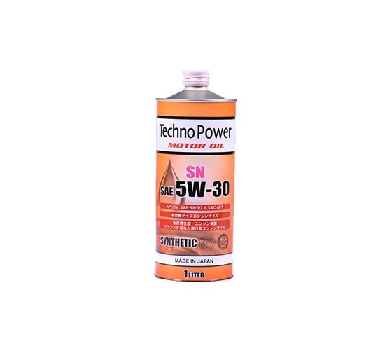 Моторное синтетическое масло Techno Power SN 5W30 1 литр TP-L1104 1