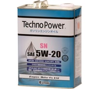 Моторное синтетическое масло Techno Power SN 5W20 4 литра TP-L4103