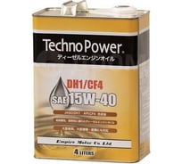Моторное масло Techno Power синтетическое, CF4/DH1, 15W40, 4 литра TP-L4203