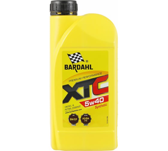 Моторное масло Bardahl XTC 5W40, синтетическое, 1 л 36161 1