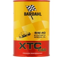 Моторное масло Bardahl XTC C60 5W40, синтетическое, 1 л 334040