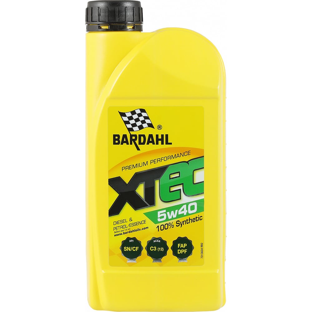 Моторное масло Bardahl XTEC 5W40, синтетическое, 1 л 36341 - выгодная ...