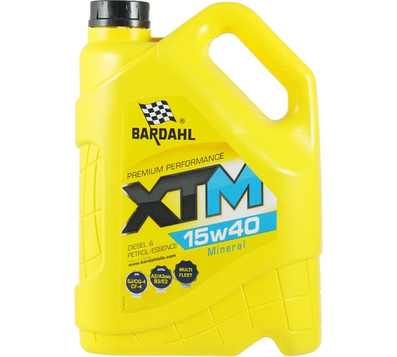 Моторное масло Bardahl XTM 15W40, минеральное, 5 л 36263 1