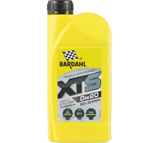 Моторное масло Bardahl XTS 0W20, синтетическое, 1 л 36331