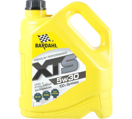 Моторное масло Bardahl XTS 5W30, синтетическое, 4 л 36542