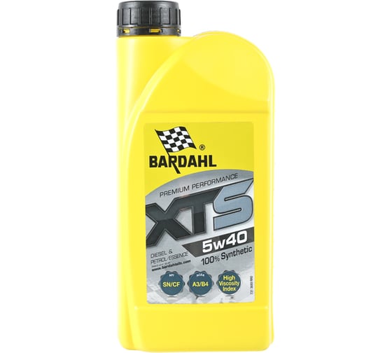 Моторное масло Bardahl XTS 5W40, синтетическое, 1 л 36891 1
