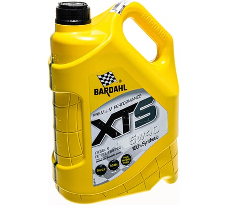 Моторное масло Bardahl XTS 5W40, синтетическое, 5 л 36893