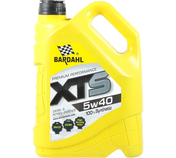 Моторное масло Bardahl XTS 5W40, синтетическое, 5 л 36893