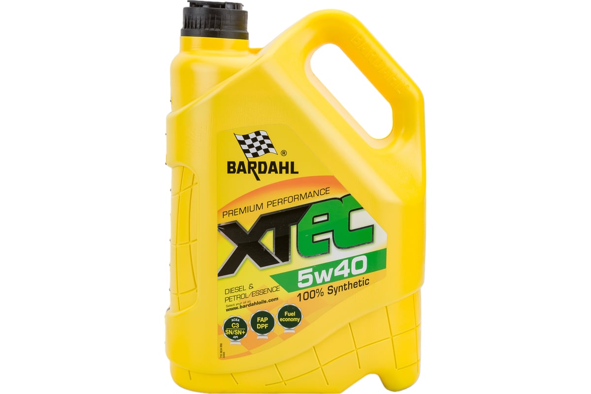 Моторное масло Bardahl XTEC 5W40, синтетическое, 5 л 36343 - выгодная ...