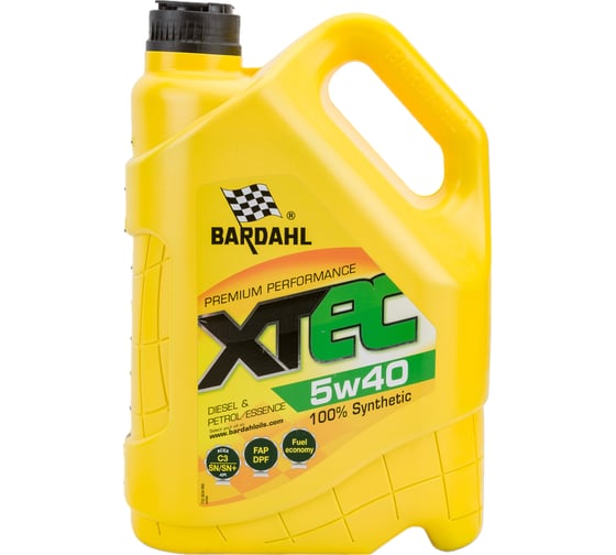 Моторное масло Bardahl XTEC 5W40, синтетическое, 5 л 36343 1