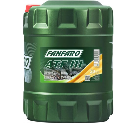 Синтетическое трансмиссионное масло Fanfaro ATF III D 20 л FF8603-20-E