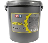 Пластичная смазка UNIX Литол-24, ведро 5кг 4602187
