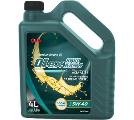 Масло моторное OLEX 4 л SPEC A3/B4 5W-40 PK0111044