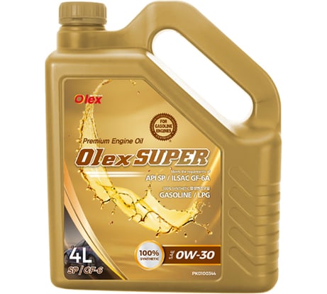 Масло моторное OLEX 4 л Super SP 0W-30 PK0100344