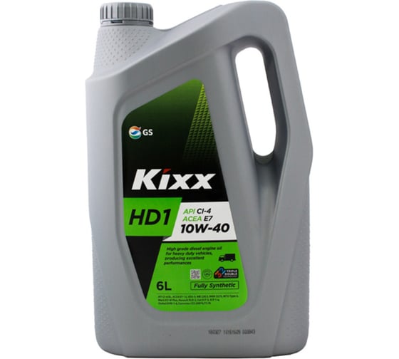 Моторное масло KIXX HD1 10W40, синтетическое, 6 л L2061360E1