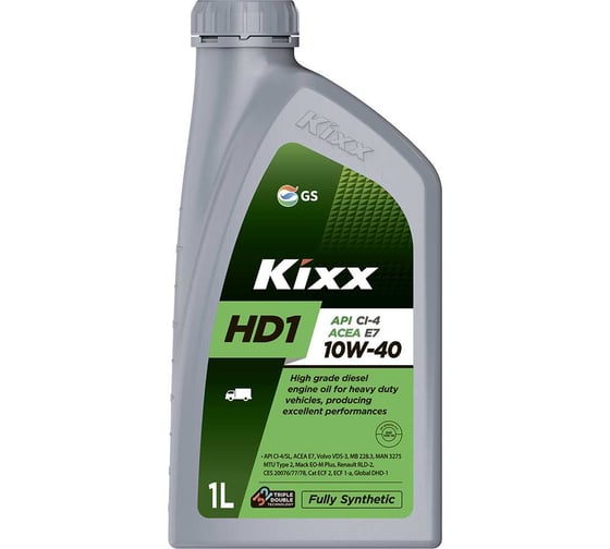 Моторное масло KIXX HD1 10W40, синтетическое, 1 л L2061AL1E1 1