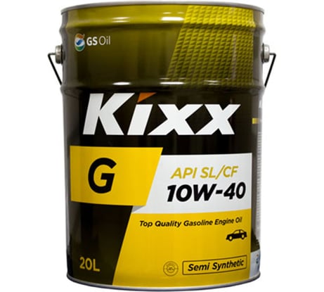 Моторное масло KIXX G SL/CF, 10W40, полусинтетическое, 20 л L5316P20E1