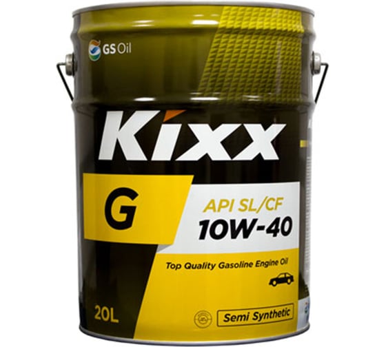 Моторное масло KIXX G SL/CF, 10W40, полусинтетическое, 20 л L5316P20E1 1