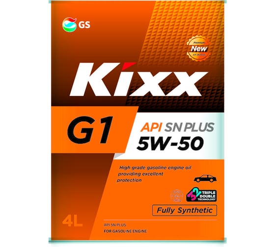 Моторное масло KIXX G1 SN Plus, 5W50, синтетическое, 4 л L210344TE1 1