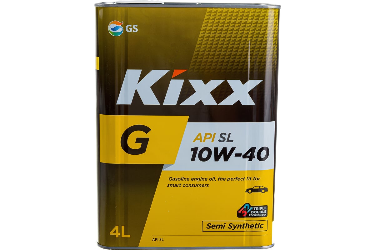 Моторное масло KIXX G SL/CF, 10W40, полусинтетическое, 4 л L531644TE1 -  выгодная цена, отзывы, характеристики, фото - купить в Москве и РФ