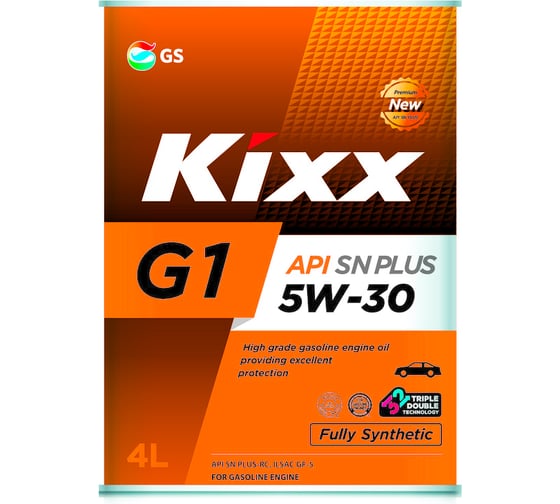 Моторное масло KIXX G1 SN Plus, 5W30, синтетическое, 4 л L210144TE1 - выгодная цена, отзывы, характеристики, фото - купить в Москве и РФ