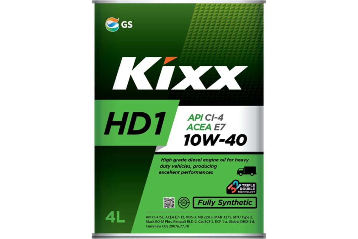  масло KIXX HD1 10W40, синтетическое, 4 л L206144TE1 - выгодная .