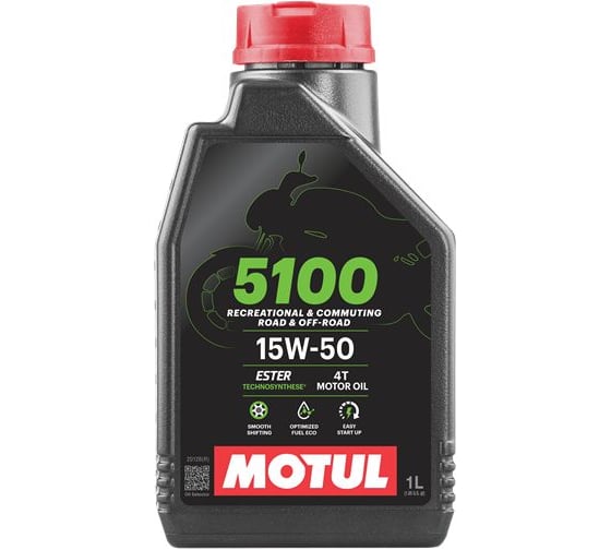 Моторное масло MOTUL 5100 4T 15W50 1 л 112860