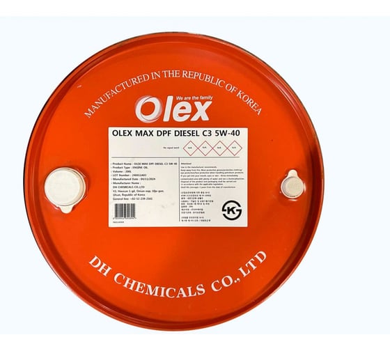 Моторное масло OLEX 200 л. MAX DPF DIESEL C3 5W-40 PK01105D0