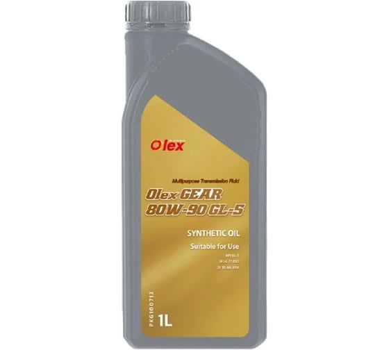Трансмиссионное масло OLEX 1 л., GEAR 80W-90 GL-5 ( =PKG100712 ) PKG101012 1
