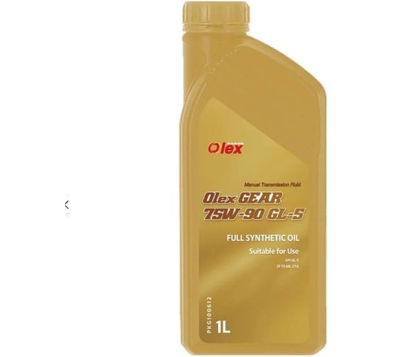 Трансмиссионное масло OLEX 1 л., GEAR 75W-90 GL-5 PKG100612