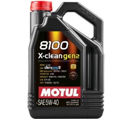 Моторное масло MOTUL 8100 X-CLEAN GEN2 5W40 5 л 113222