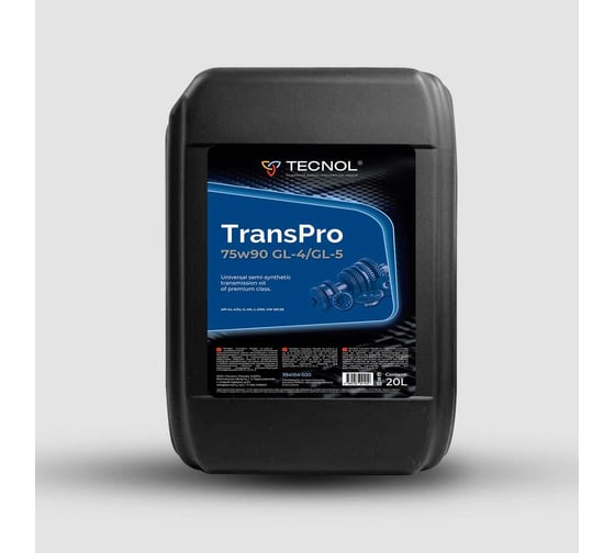 Полусинтетическое трансмиссионное масло высочайшего класса TECNOL TransPro 75w90 GL-4/GL-5 394104-020 1