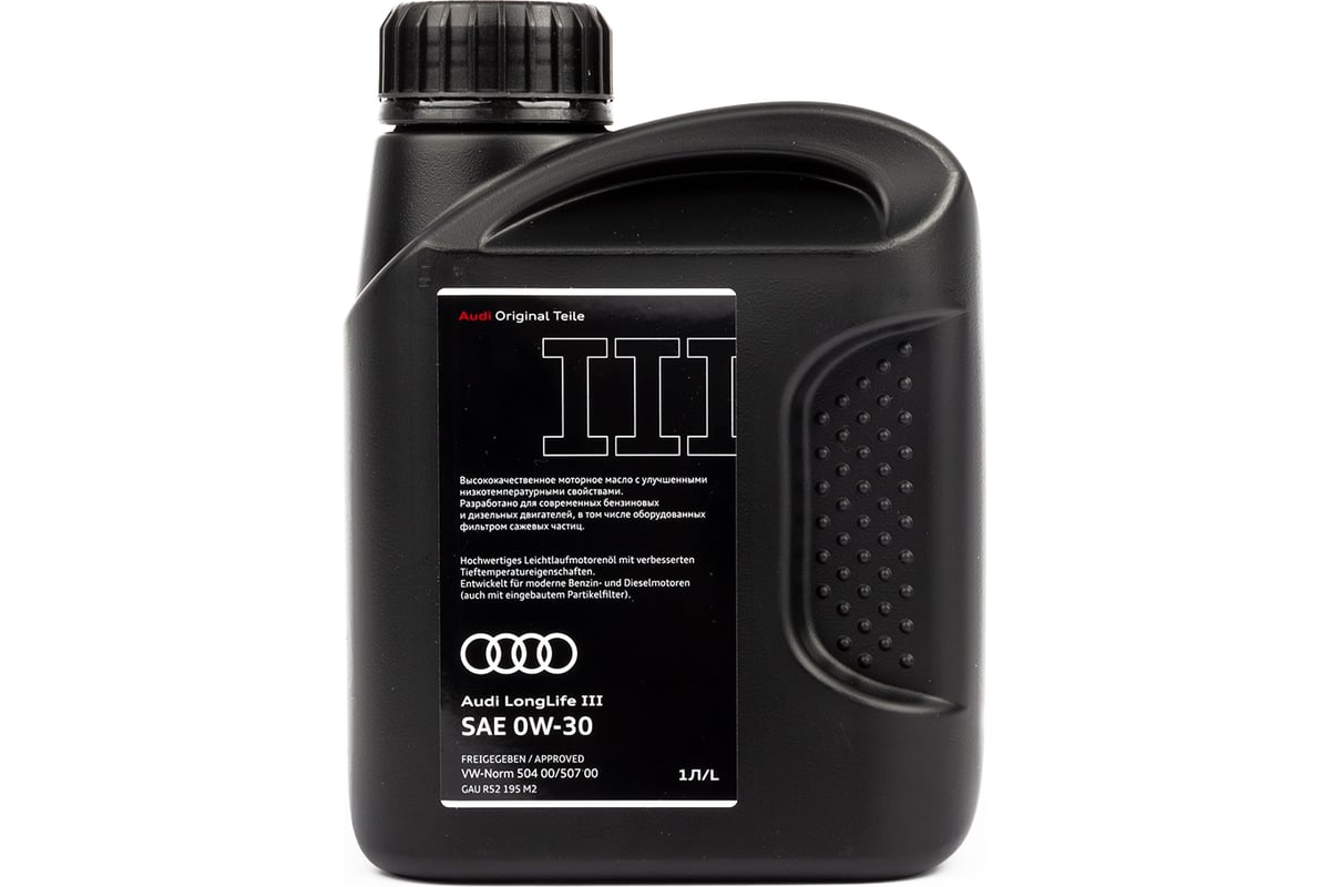 Моторное масло VAG Audi LONGLIFE III 0W-30, синтетическое, 1 л ...