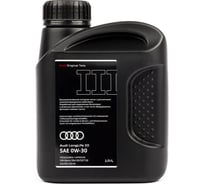 Моторное масло VAG Audi LONGLIFE III 0W-30, синтетическое, 1 л GAUR52195M2