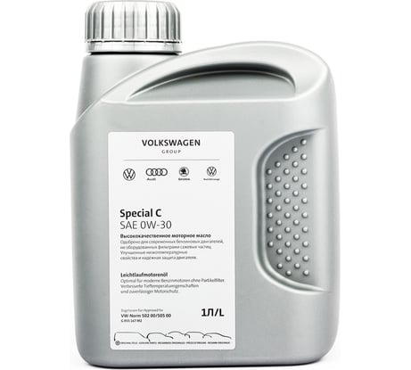 Моторное масло VAG VW/Audi/Skoda/Seat SPECIAL С 0W-30, синтетическое, 1 л GR55167M2