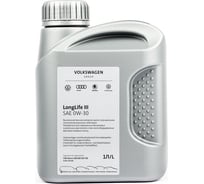 Моторное масло VAG VW/Audi/Skoda/Seat LONGLIFE III 0W-30, синтетическое, 1 л GR52195M2