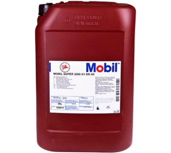 Моторное масло MOBIL Super 3000 X1 5W40 синтетическое 20 л 155054