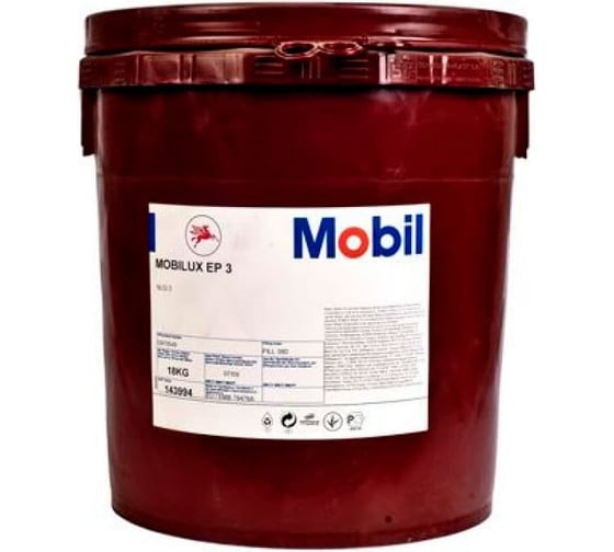 Пластичная смазка Mobil Mobilux EP 3 18 кг 143994 1