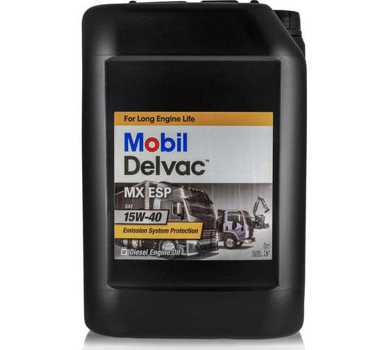 Моторное масло MOBIL Delvac MX ESP 15W40 минеральное 20 л 153851