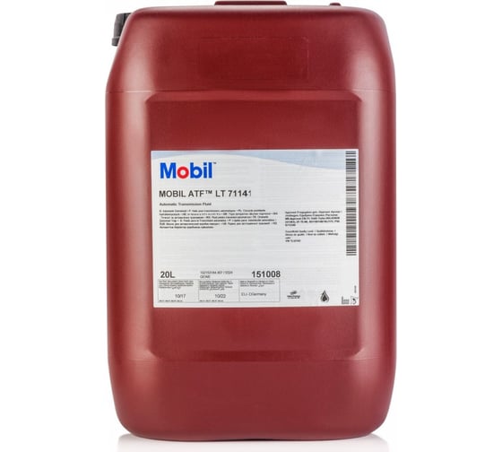 Трансмиссионное масло MOBIL ATF LT 71141 20 л 155066 1