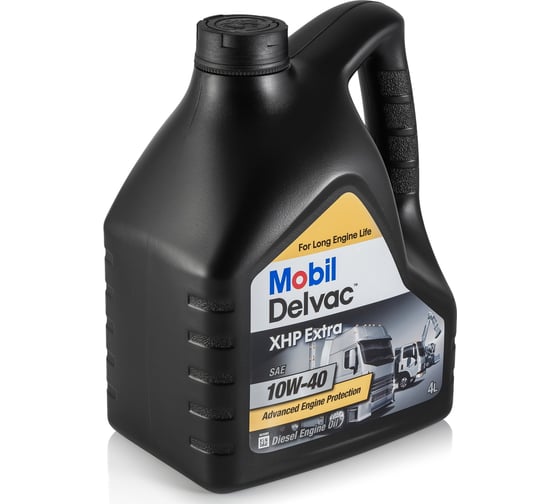 Моторное масло MOBIL Delvac XHP Extra 10W40 синтетическое 4 л 152657