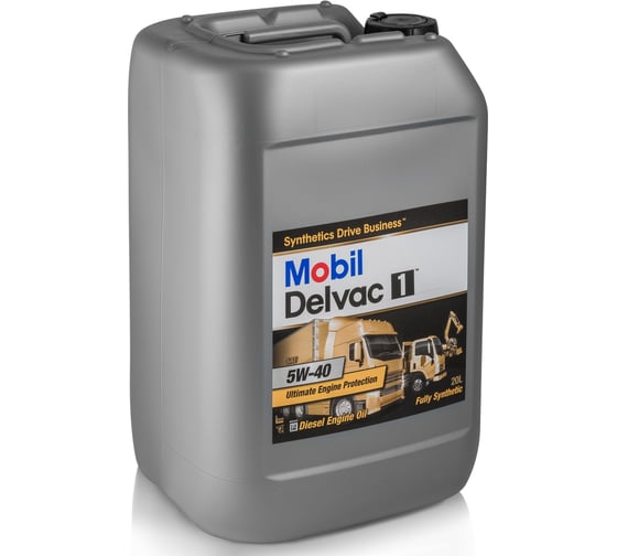 Моторное масло MOBIL Delvac 1 5W40 синтетическое 20 л 152709