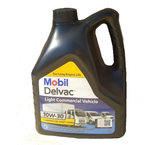 Моторное масло MOBIL Delvac Commercial Vehicle 10W30 минеральное 4 л 154620 1