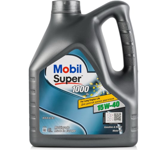 Моторное масло MOBIL Super 1000 X1 15W40 минеральное 4 л 152570 1