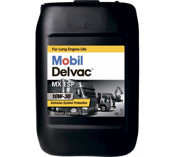 Моторное масло MOBIL Delvac MX ESP 10W30 минеральное 20 л 153855