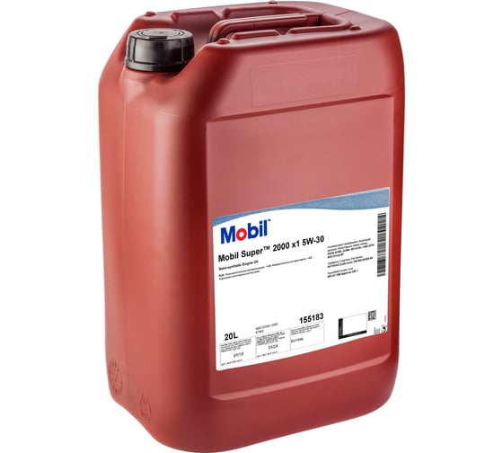 Моторное масло MOBIL Super 2000 X1 5W30 полусинтетическое 20 л 155316 1