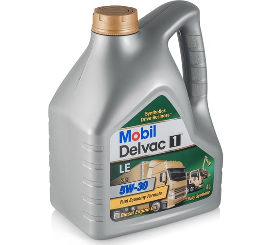 Моторное масло MOBIL Delvac 1 LE 5W30 синтетическое 4 л 152664